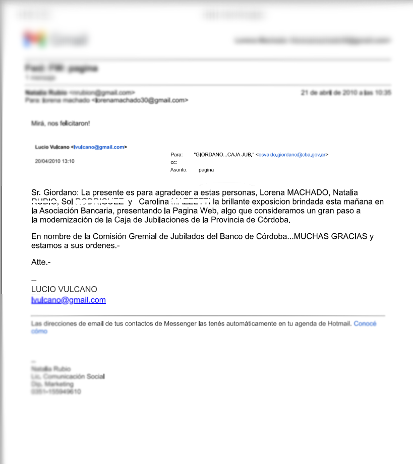 Extracto de reconocimiento institucional